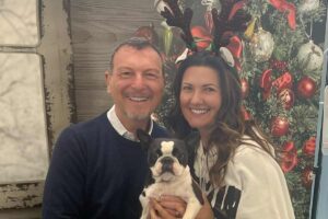 Amadeus con sua moglie Giovanna e il loro cagnolino