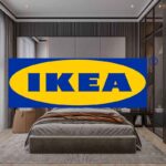 camera da letto e logo ikea