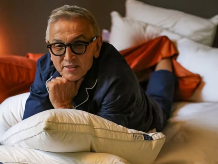 Bruno Barbieri sul letto