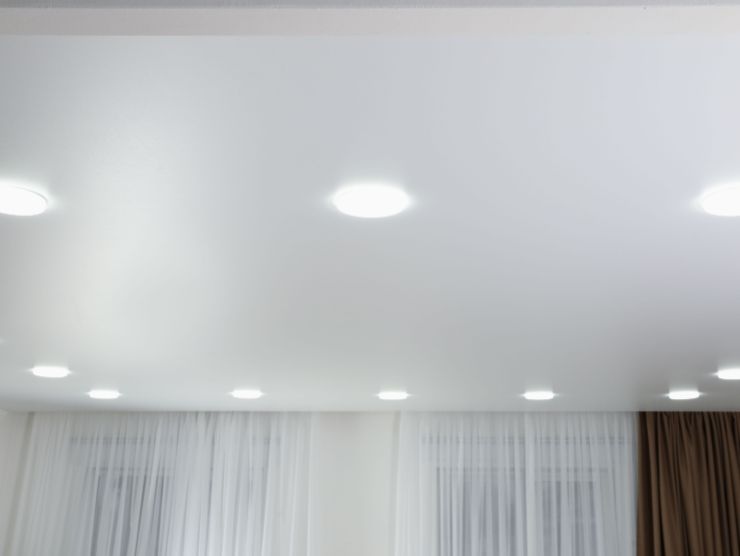 soffitto con faretti