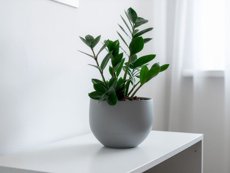 pianta Zamioculcas in vaso