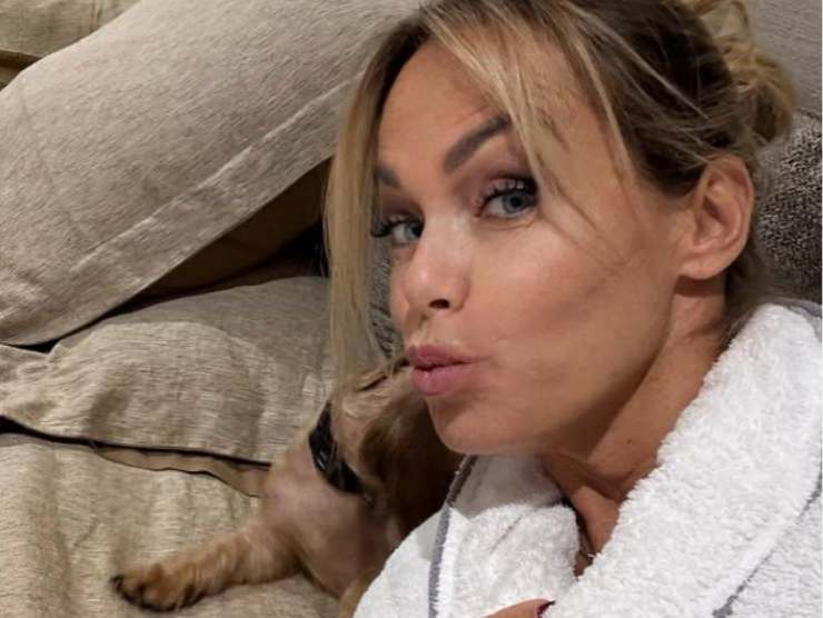 Sonia Bruganelli con il suo cane
