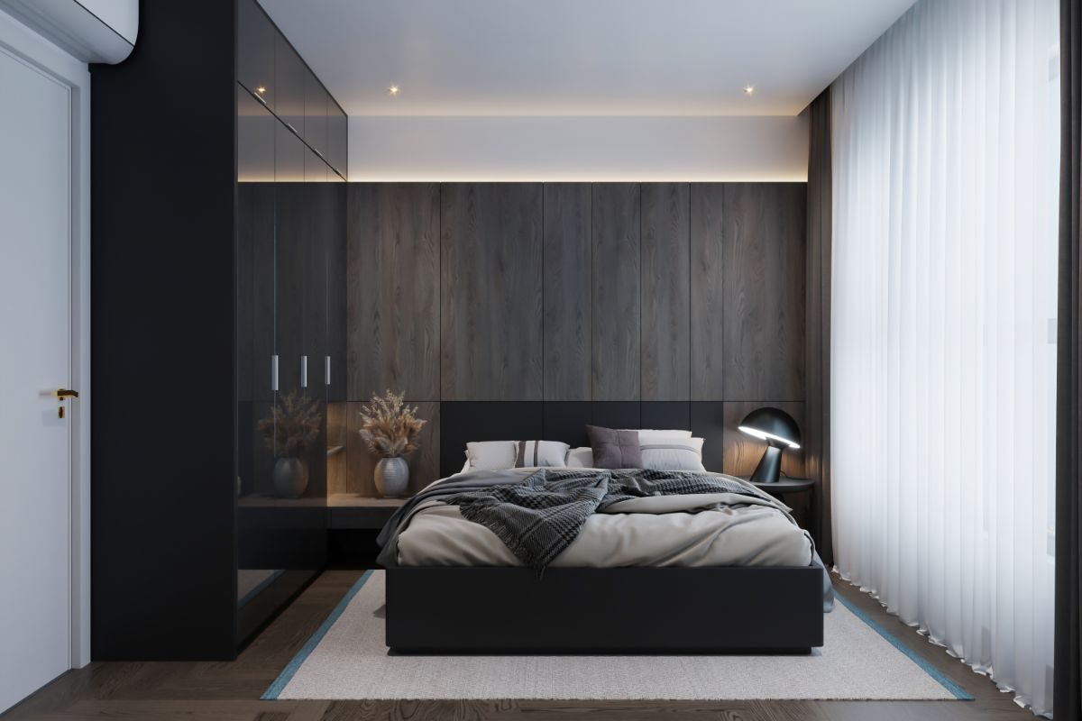 camera da letto moderna 